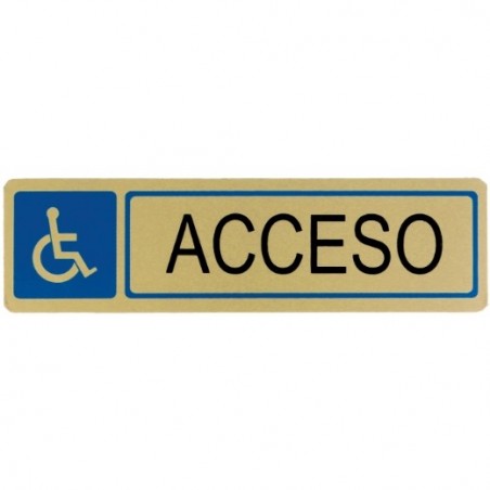 AMIG 8247  
 Placas señalización adhesivas  
 163 x 45 mm  
 Aluminio  
 Oro