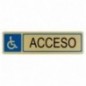 AMIG 8247  
 Placas señalización adhesivas  
 163 x 45 mm  
 Aluminio  
 Oro