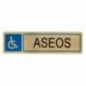 AMIG 8248  
 Placas señalización adhesivas  
 163 x 45 mm  
 Aluminio  
 Oro