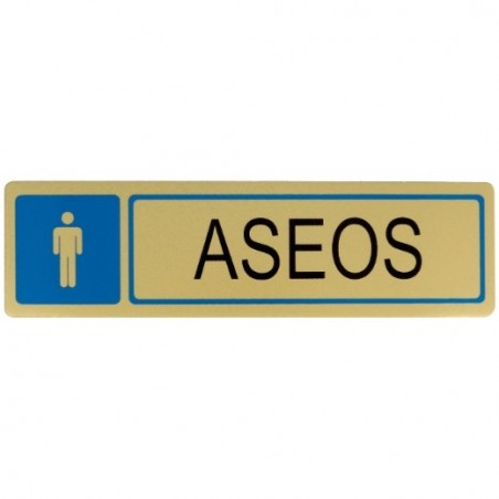 AMIG 8249  
 Placas señalización adhesivas  
 163 x 45 mm  
 Aluminio  
 Oro
