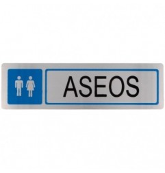 AMIG 8250  
 Placas señalización adhesivas  
 163 x 45 mm  
 Aluminio  
 Oro