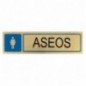 AMIG 8251  
 Placas señalización adhesivas  
 163 x 45 mm  
 Aluminio  
 Oro