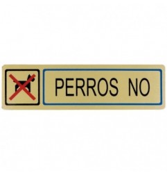 AMIG 8253  
 Placas señalización adhesivas  
 163 x 45 mm  
 Aluminio  
 Oro