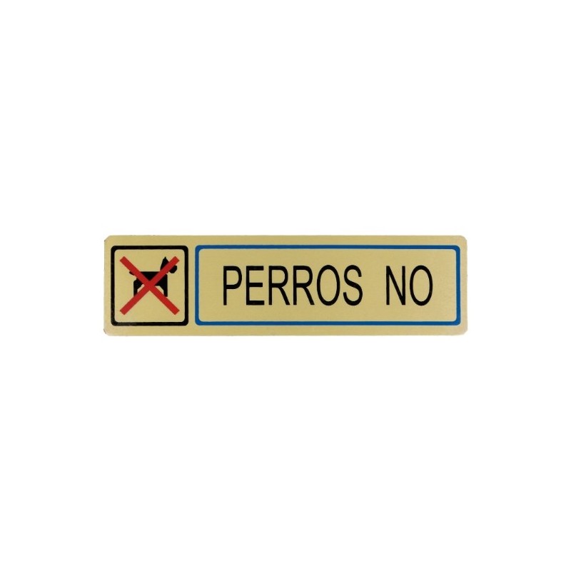 AMIG 8253  
 Placas señalización adhesivas  
 163 x 45 mm  
 Aluminio  
 Oro