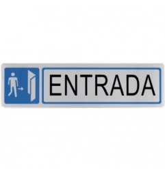 AMIG 8254  
 Placas señalización adhesivas  
 163 x 45 mm  
 Aluminio  
 Oro