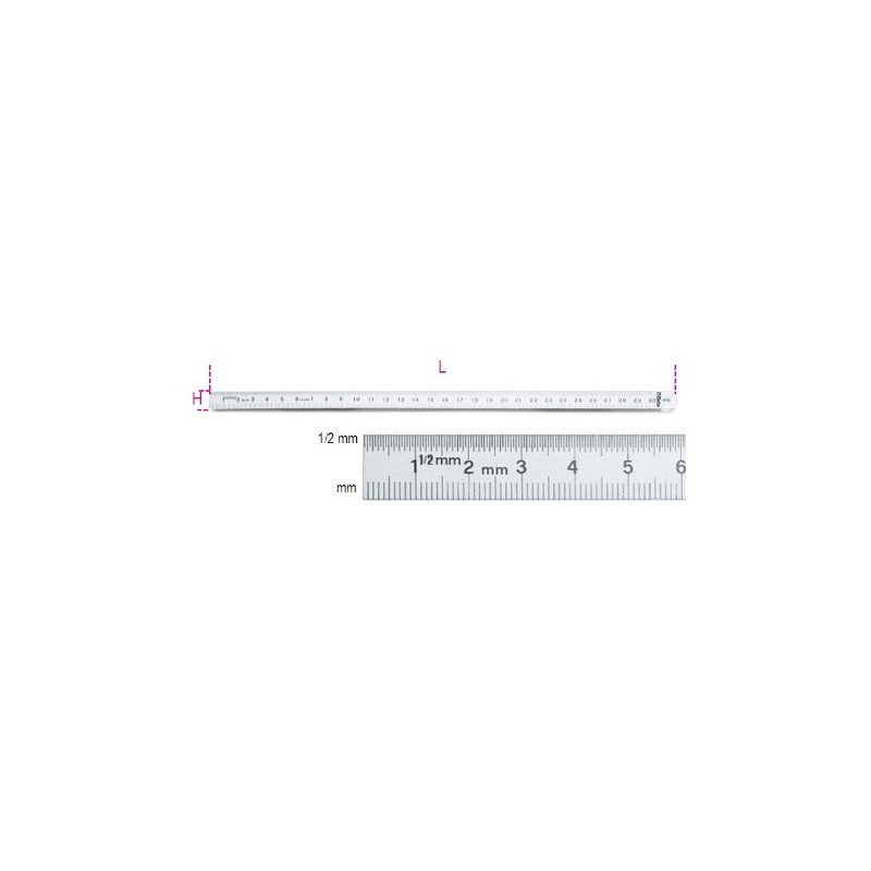 1682 250 Regla flexible graduada de acero inoxidable
