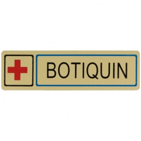 AMIG 8260  
 Placas señalización adhesivas  
 163 x 45 mm  
 Aluminio  
 Oro