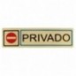 AMIG 8261  
 Placas señalización adhesivas  
 163 x 45 mm  
 Aluminio  
 Oro