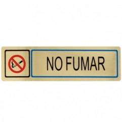 AMIG 8262  
 Placas señalización adhesivas  
 163 x 45 mm  
 Aluminio  
 Oro