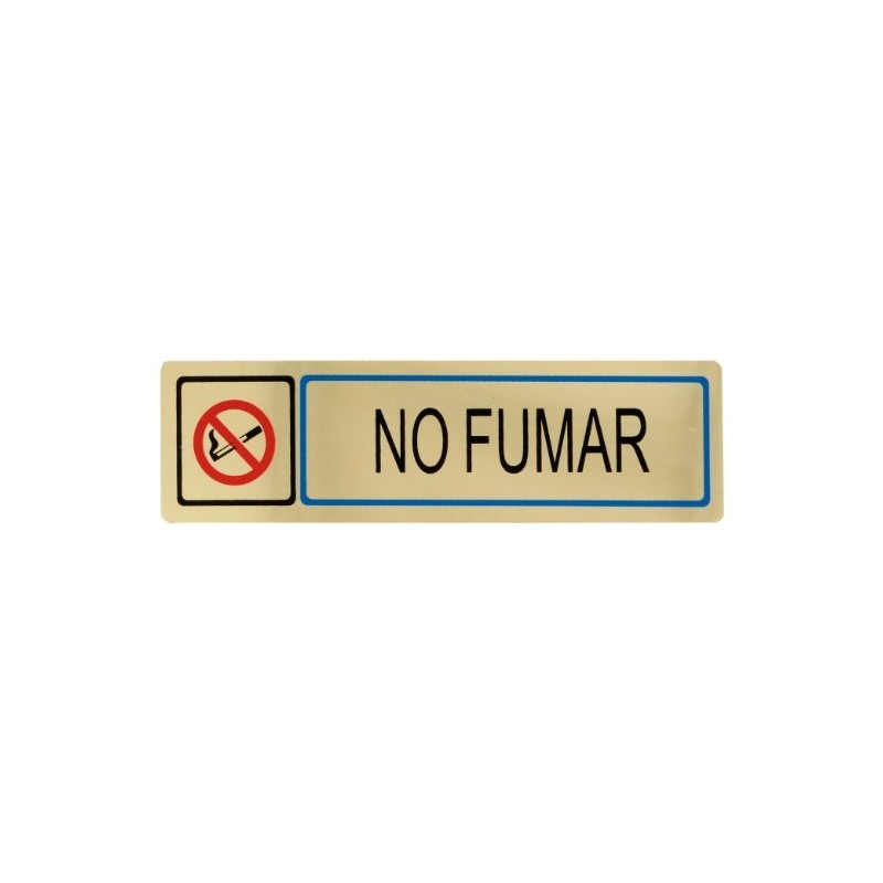 AMIG 8262  
 Placas señalización adhesivas  
 163 x 45 mm  
 Aluminio  
 Oro