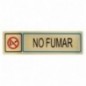 AMIG 8262  
 Placas señalización adhesivas  
 163 x 45 mm  
 Aluminio  
 Oro