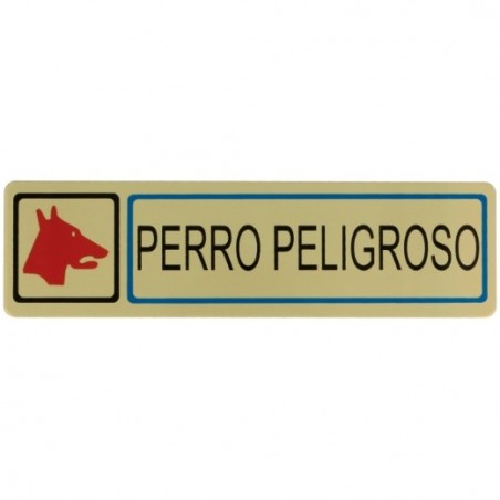 AMIG 8263  
 Placas señalización adhesivas  
 163 x 45 mm  
 Aluminio  
 Oro