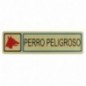 AMIG 8263  
 Placas señalización adhesivas  
 163 x 45 mm  
 Aluminio  
 Oro