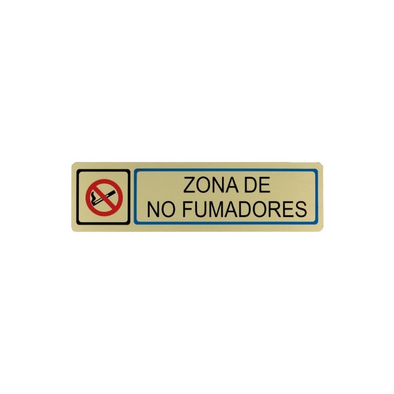 AMIG 8266  
 Placas señalización adhesivas  
 163 x 45 mm  
 Aluminio  
 Oro