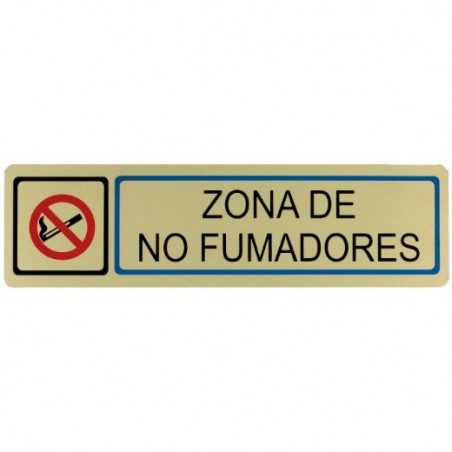 AMIG 8266  
 Placas señalización adhesivas  
 163 x 45 mm  
 Aluminio  
 Oro