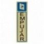 AMIG 8267  
 Placas señalización adhesivas  
 163 x 45 mm  
 Aluminio  
 Oro