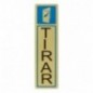AMIG 8268  
 Placas señalización adhesivas  
 163 x 45 mm  
 Aluminio  
 Oro