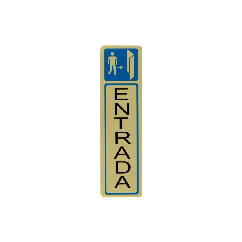 AMIG 8269  
 Placas señalización adhesivas  
 163 x 45 mm  
 Aluminio  
 Oro