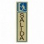 AMIG 8270  
 Placas señalización adhesivas  
 163 x 45 mm  
 Aluminio  
 Oro