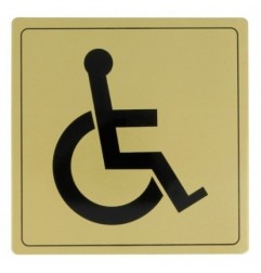 AMIG 8271  
 Placas señalización adhesivas  
 140 x 140 mm  
 Aluminio  
 Oro
