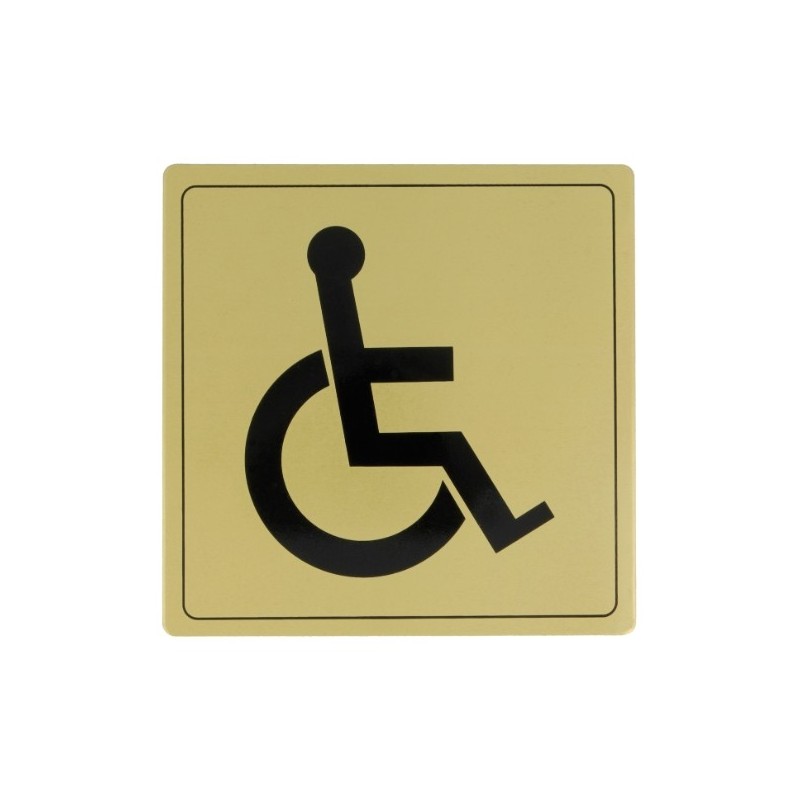 AMIG 8271  
 Placas señalización adhesivas  
 140 x 140 mm  
 Aluminio  
 Oro