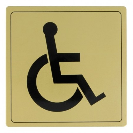 AMIG 8271  
 Placas señalización adhesivas  
 140 x 140 mm  
 Aluminio  
 Oro