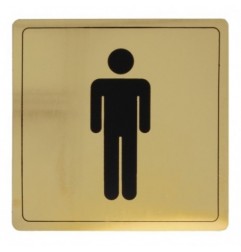 AMIG 8272  
 Placas señalización adhesivas  
 140 x 140 mm  
 Aluminio  
 Oro
