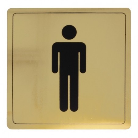 AMIG 8272  
 Placas señalización adhesivas  
 140 x 140 mm  
 Aluminio  
 Oro