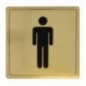 AMIG 8272  
 Placas señalización adhesivas  
 140 x 140 mm  
 Aluminio  
 Oro