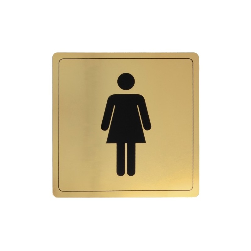 AMIG 8273  
 Placas señalización adhesivas  
 140 x 140 mm  
 Aluminio  
 Oro