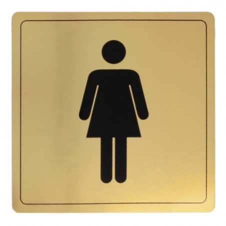 AMIG 8273  
 Placas señalización adhesivas  
 140 x 140 mm  
 Aluminio  
 Oro