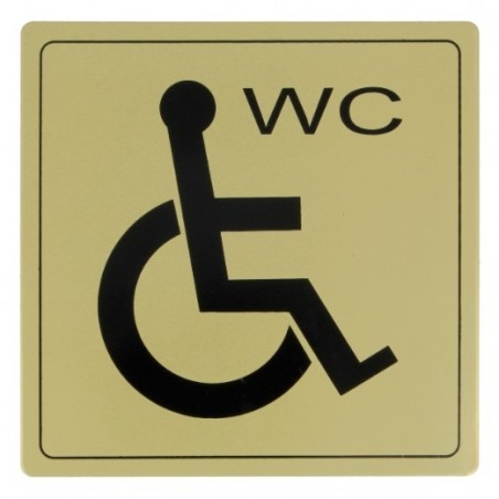 AMIG 8274  
 Placas señalización adhesivas  
 140 x 140 mm  
 Aluminio  
 Oro