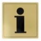 AMIG 8275  
 Placas señalización adhesivas  
 140 x 140 mm  
 Aluminio  
 Oro