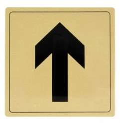 AMIG 8277  
 Placas señalización adhesivas  
 140 x 140 mm  
 Aluminio  
 Oro
