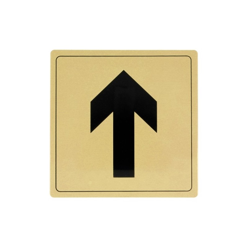 AMIG 8277  
 Placas señalización adhesivas  
 140 x 140 mm  
 Aluminio  
 Oro