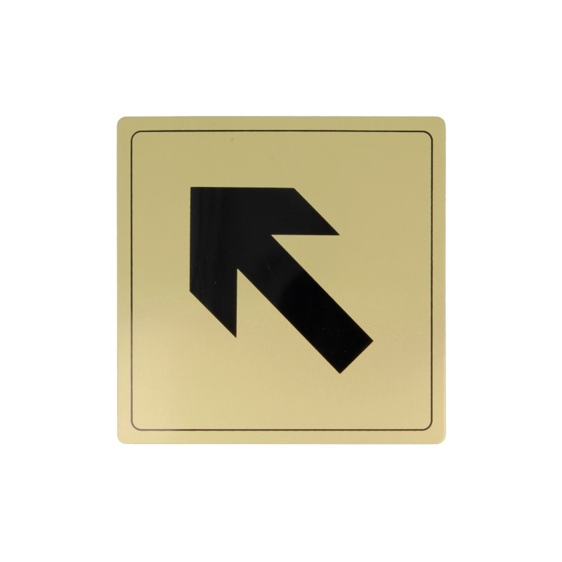 AMIG 8278  
 Placas señalización adhesivas  
 140 x 140 mm  
 Aluminio  
 Oro