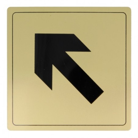 AMIG 8278  
 Placas señalización adhesivas  
 140 x 140 mm  
 Aluminio  
 Oro