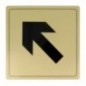 AMIG 8278  
 Placas señalización adhesivas  
 140 x 140 mm  
 Aluminio  
 Oro