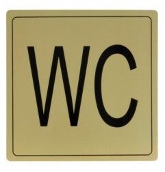 AMIG 8279  
 Placas señalización adhesivas  
 140 x 140 mm  
 Aluminio  
 Oro