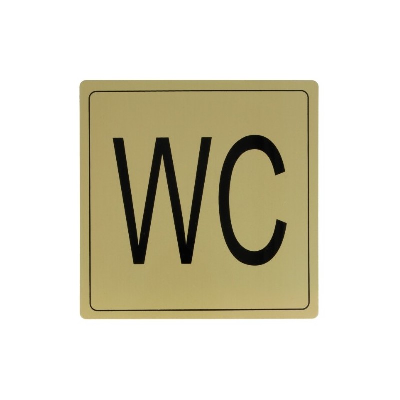 AMIG 8279  
 Placas señalización adhesivas  
 140 x 140 mm  
 Aluminio  
 Oro
