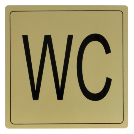 AMIG 8279  
 Placas señalización adhesivas  
 140 x 140 mm  
 Aluminio  
 Oro