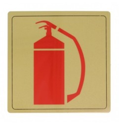 AMIG 8280  
 Placas señalización adhesivas  
 140 x 140 mm  
 Aluminio  
 Oro