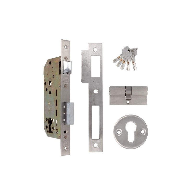 AMIG 8290  
 Cerradura 340  
 50/85  
 Acero inoxidable 18/8  
 Mate