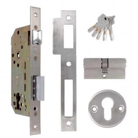 AMIG 8290  
 Cerradura 340  
 50/85  
 Acero inoxidable 18/8  
 Mate