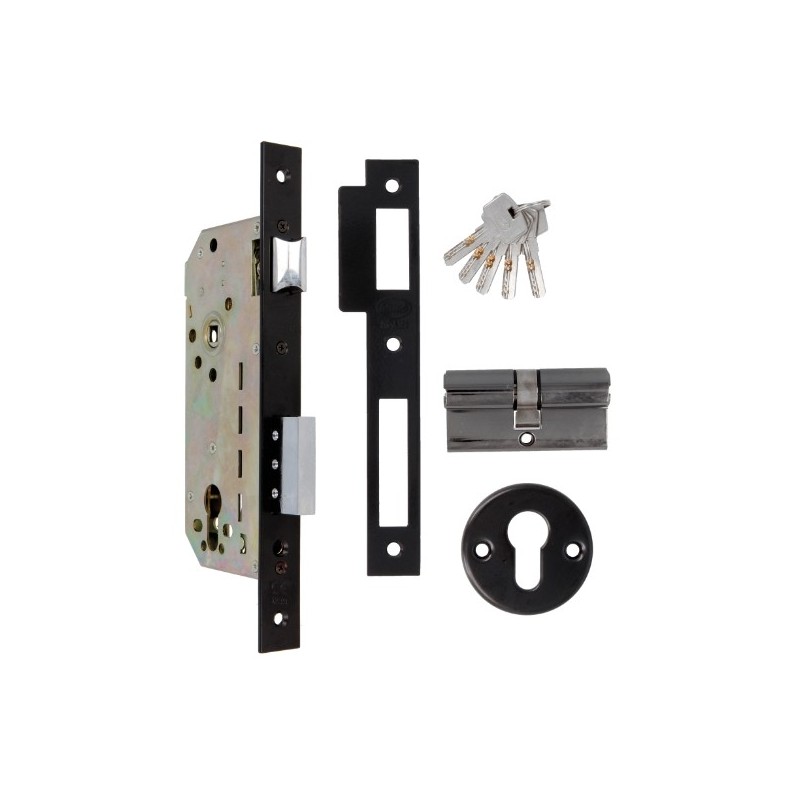 AMIG 8293  
 Cerradura 340  
 50/85  
 Acero  
 Negro