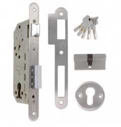 AMIG 8295  
 Cerradura 341  
 50/85  
 Acero inoxidable 18/8  
 Mate