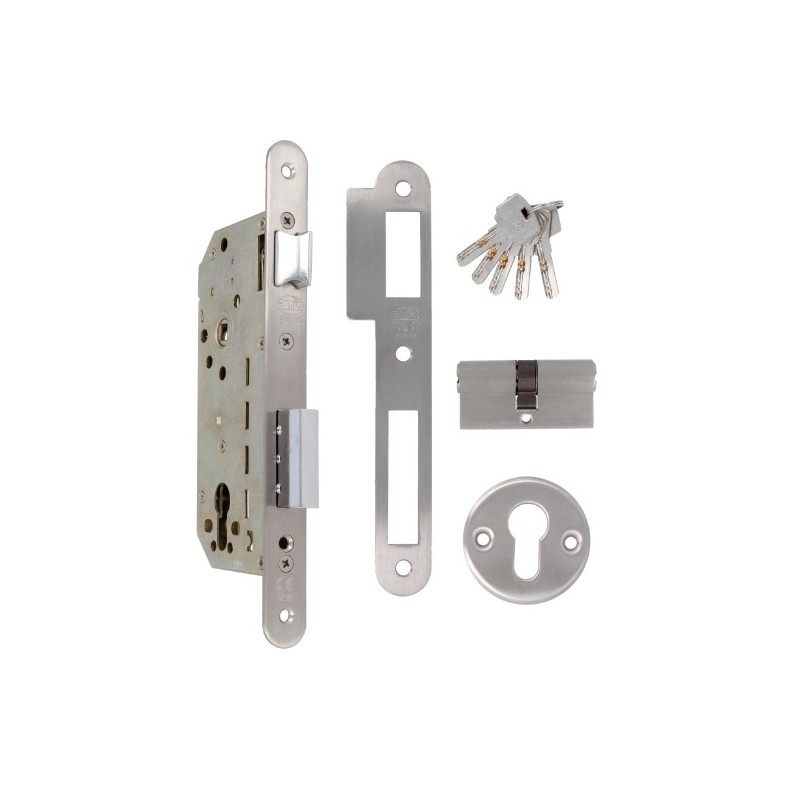 AMIG 8295  
 Cerradura 341  
 50/85  
 Acero inoxidable 18/8  
 Mate