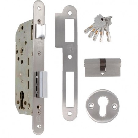 AMIG 8295  
 Cerradura 341  
 50/85  
 Acero inoxidable 18/8  
 Mate