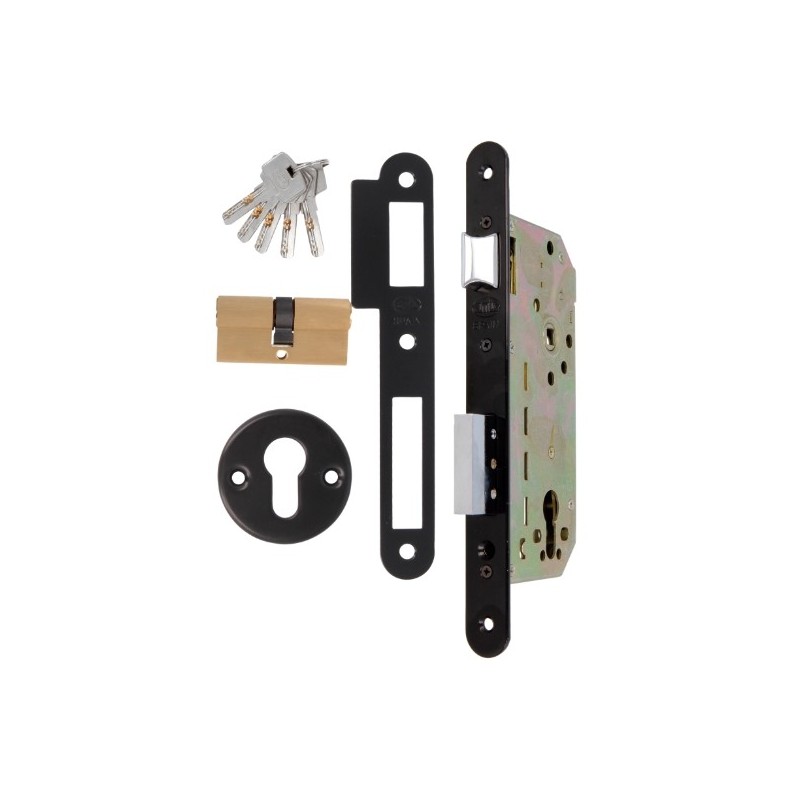 AMIG 8298  
 Cerradura 341  
 50/85  
 Acero  
 Negro