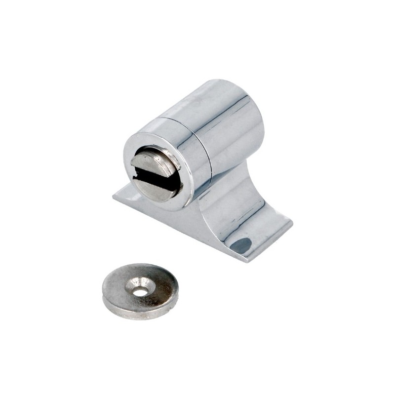 AMIG 8385  
 Tope puerta magnético 701  
 55 x 44 mm  
 Zamak  
 Cromado brillo